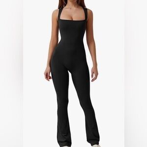 Black Flare Jumpsuit